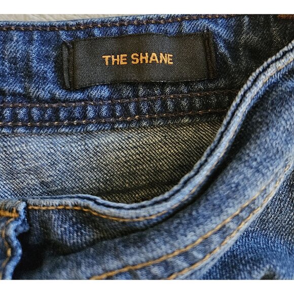 Genetic Denim Jeans Womens Size 27 Blue Denim Skinny The Shane Distressed - Picture 9 of 16